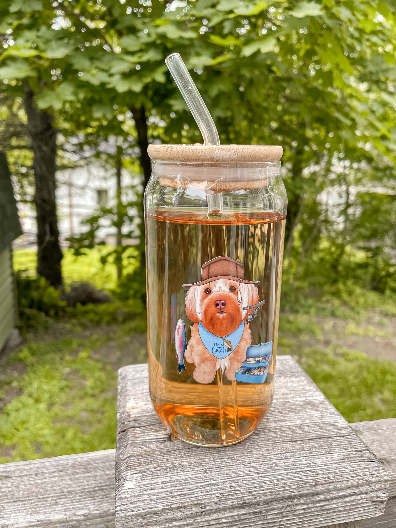 Custom Pawtrait Glass Cup