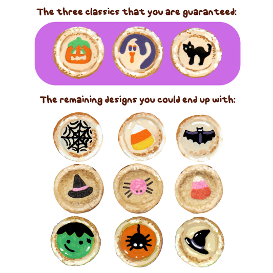 ~1" Halloween Cookie Pack - Assorted