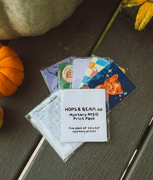 5 Pack of Mystery ACEO's - Halloween