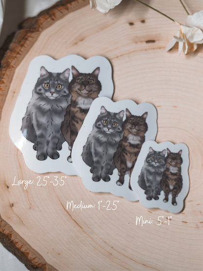 Custom Pawtrait Stickers