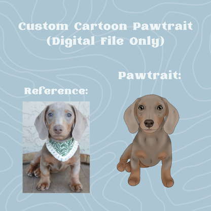 Custom Cartoon Pawtrait (digital)