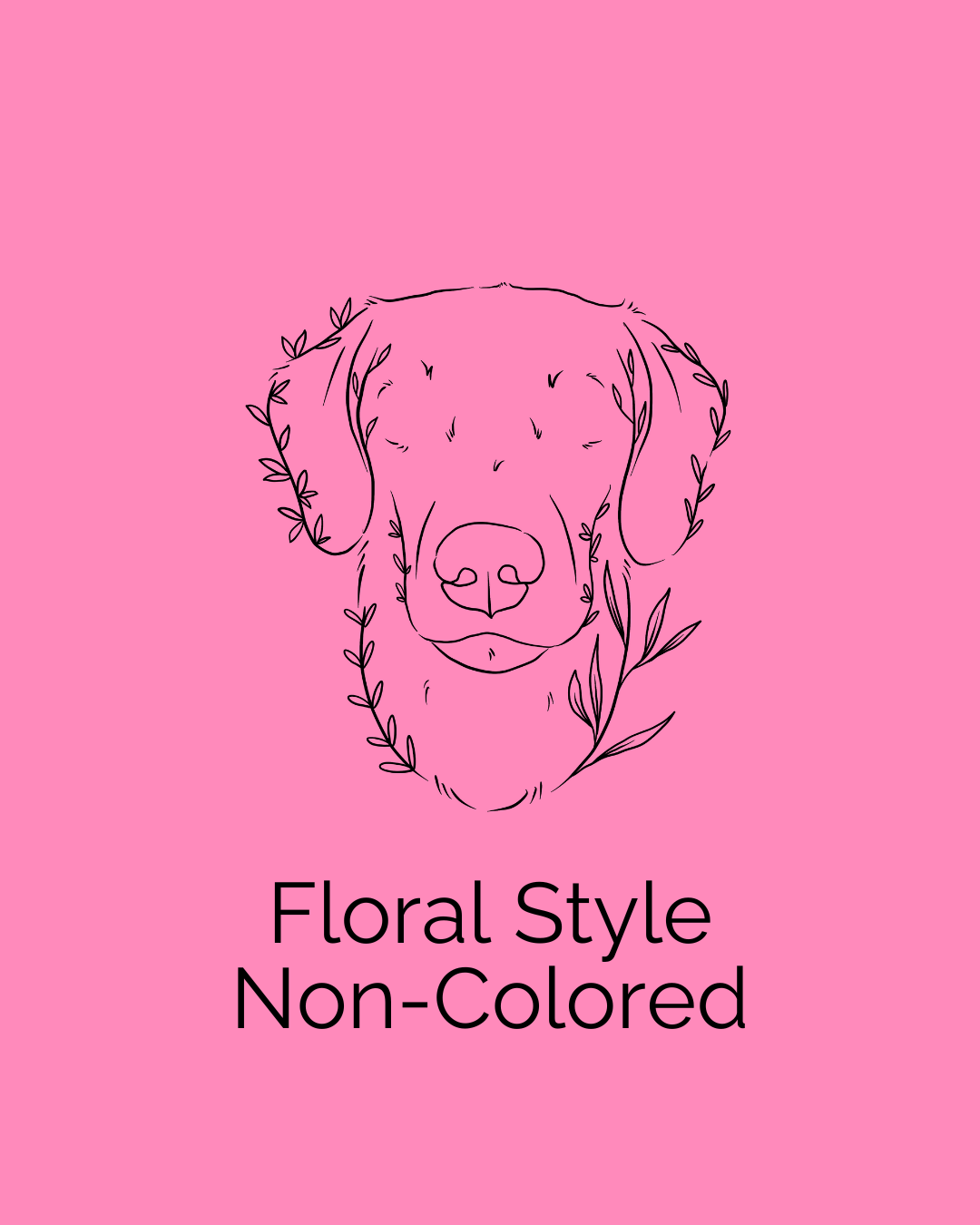 Floral Style Non-Colored (digital only)