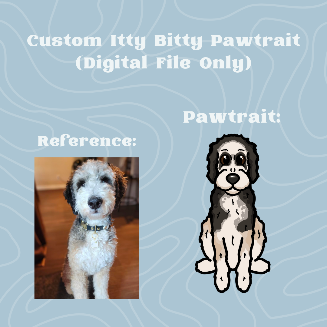 Custom Itty Bitty Pawtrait (digital)