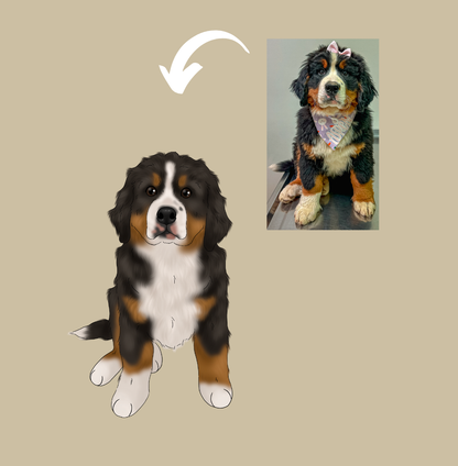 Pawtraits Through Time - Custom Cartoon Pawtrait (digital)