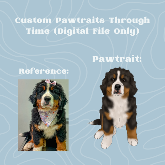 Pawtraits Through Time - Custom Cartoon Pawtrait (digital)