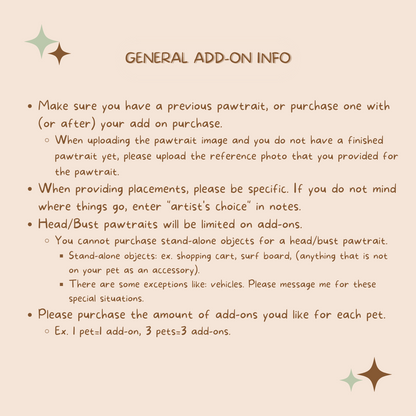 CUSTOM ADD ONS - READ DESCRIPTION BEFORE PURCHASE
