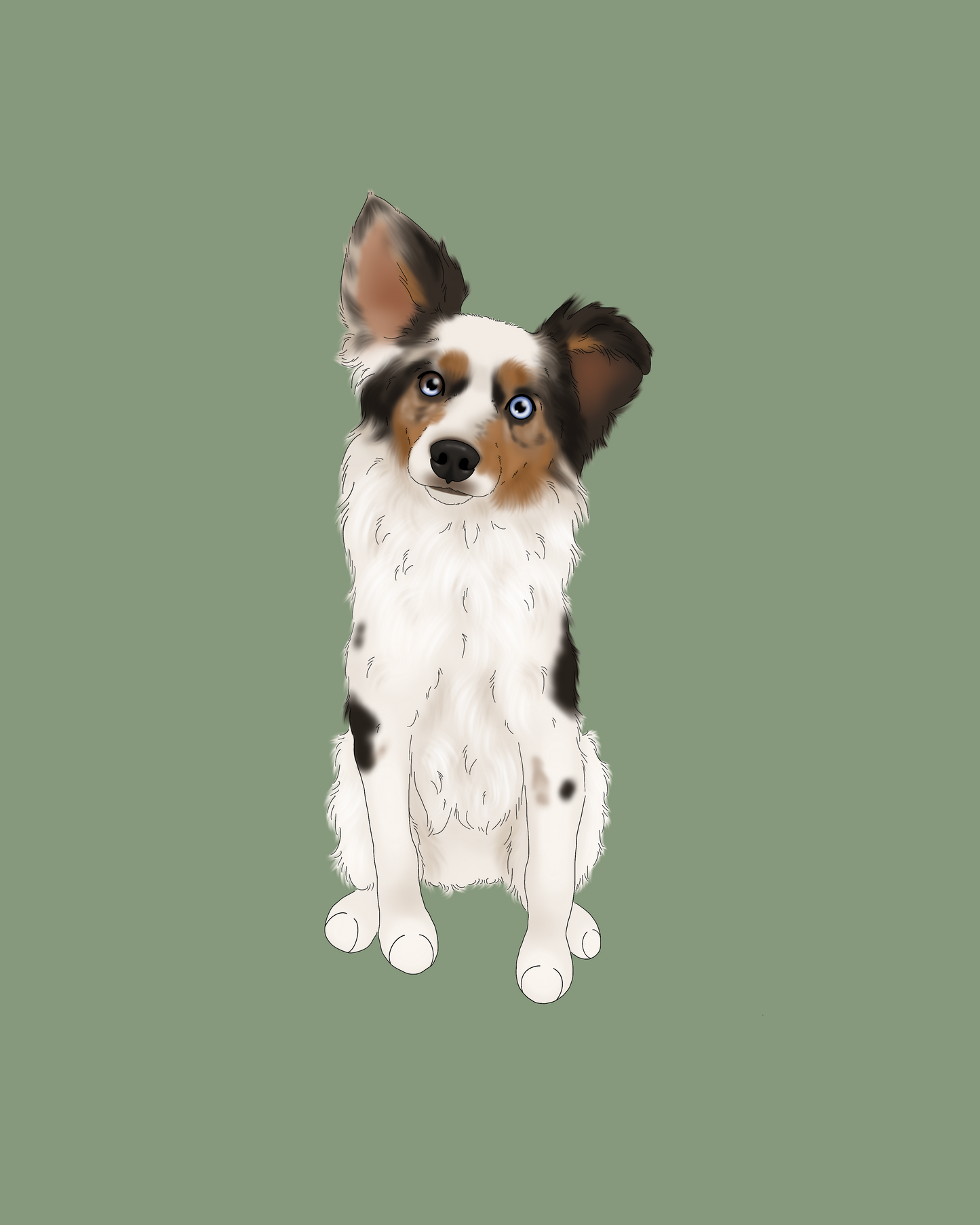 Custom Cartoon Pawtrait (digital)