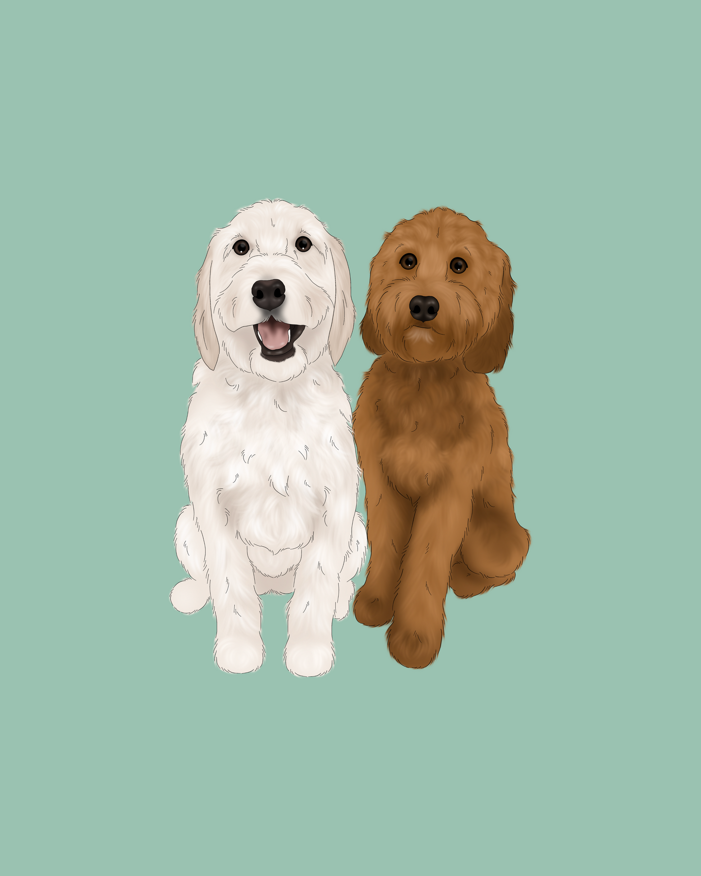 Custom Cartoon Pawtrait (digital)