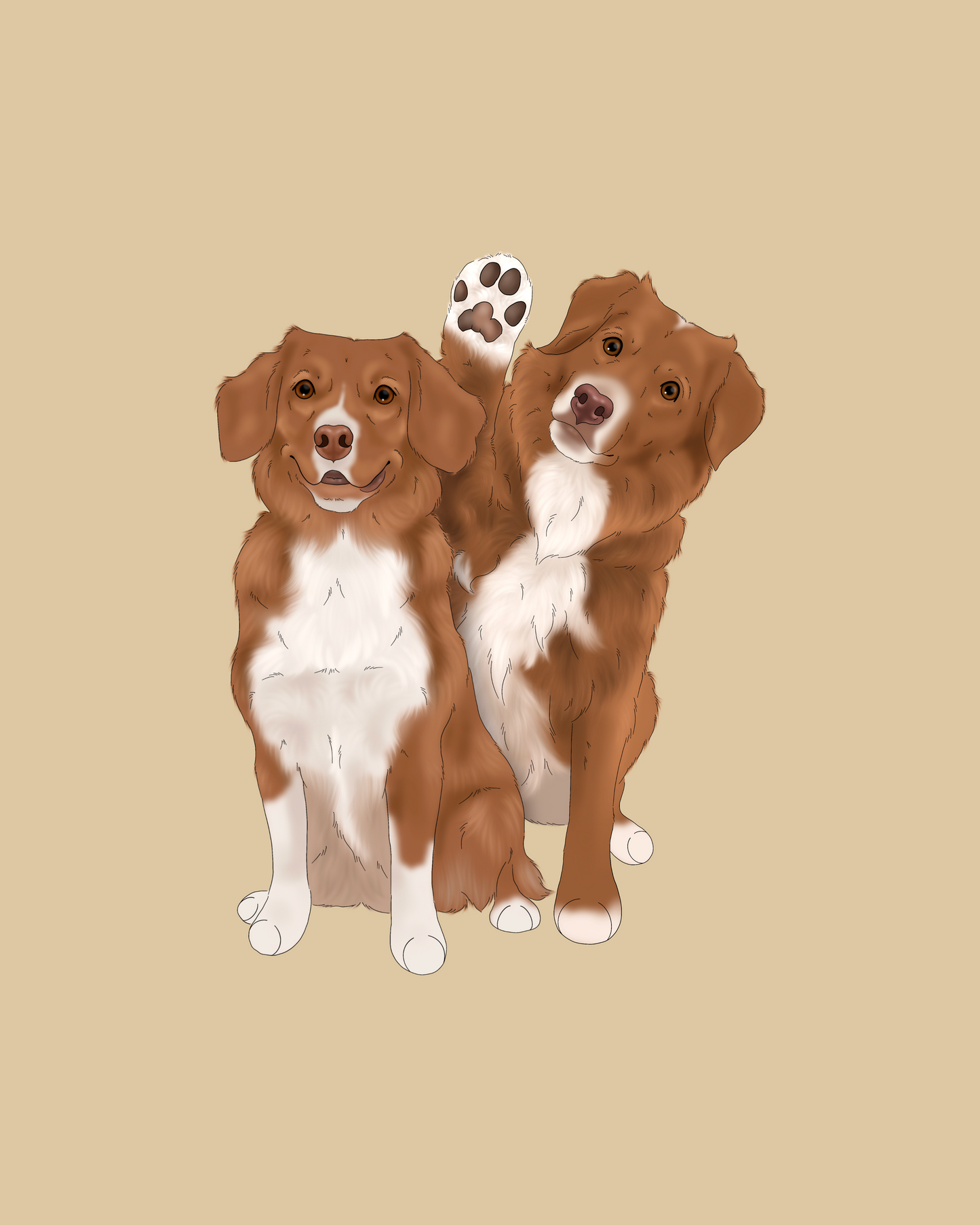 Custom Cartoon Pawtrait (digital)