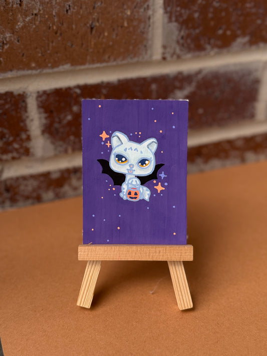 ACEO Original Mini Art "LPS Bat” 2.5"x3.5"
