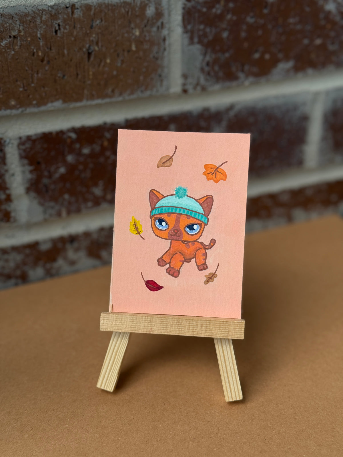ACEO Original Mini Art "Fall LPS” 2.5"x3.5"