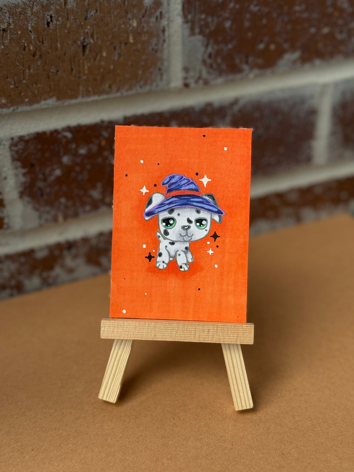 ACEO Original Mini Art "Witchy LPS” 2.5"x3.5"