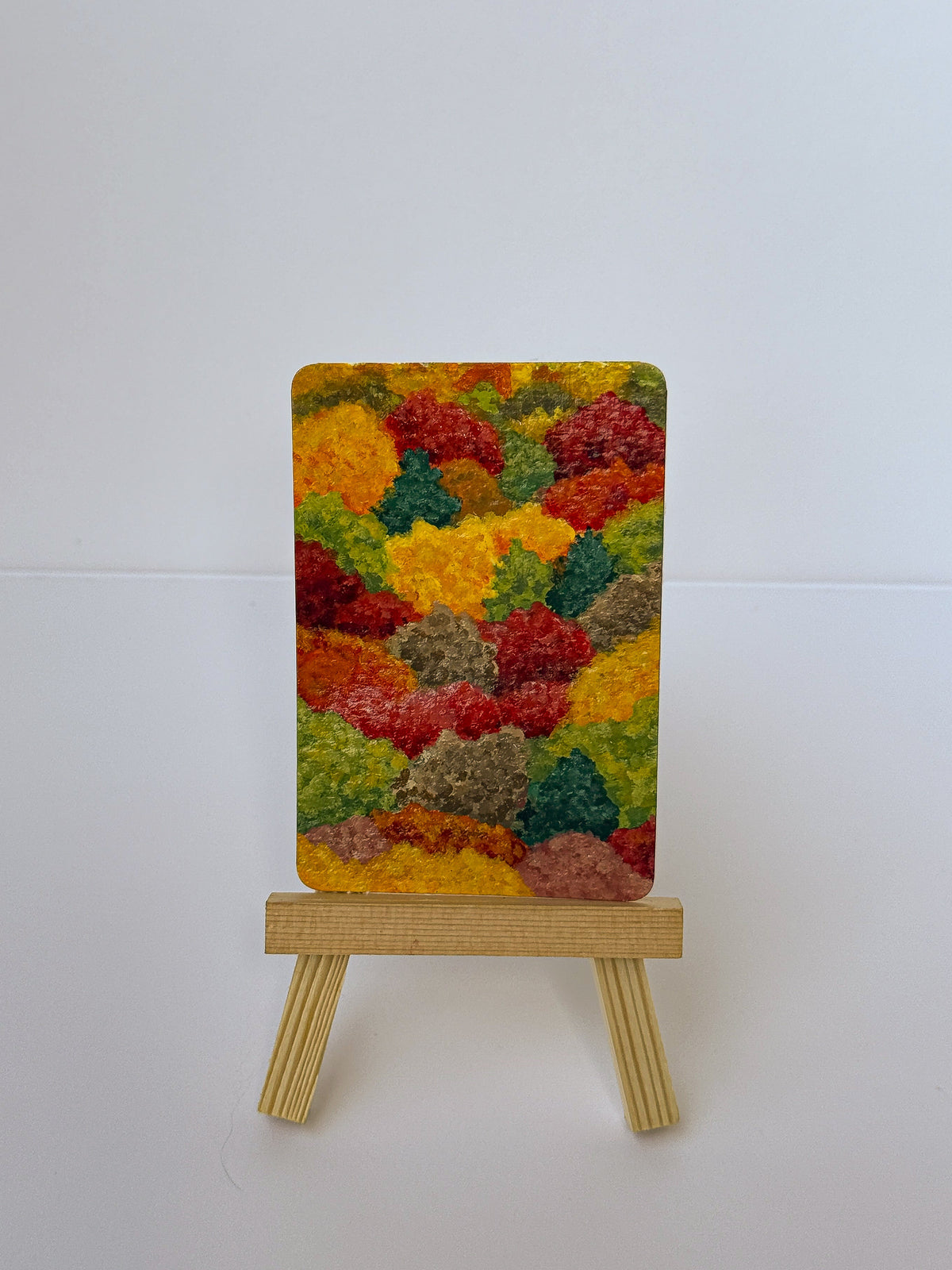 ACEO Original Mini Art "Autumn Forest” 2.5"x3.5"