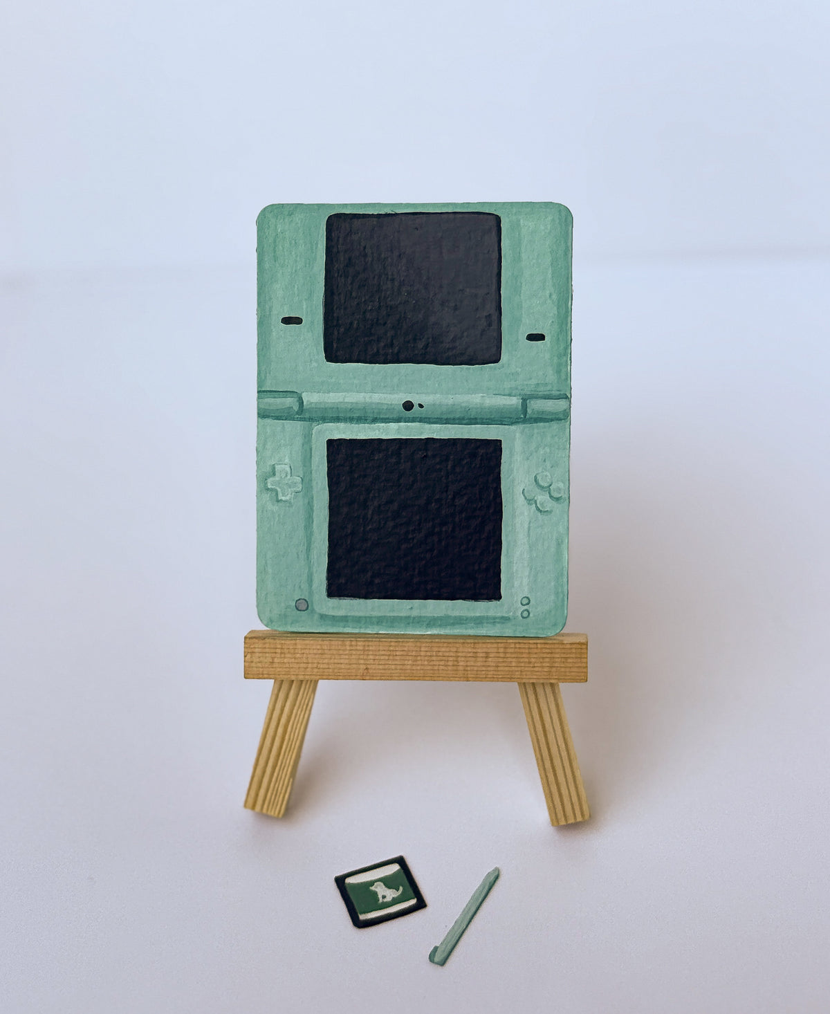 ACEO Original Mini Art "DS” 2.5"x3.5"