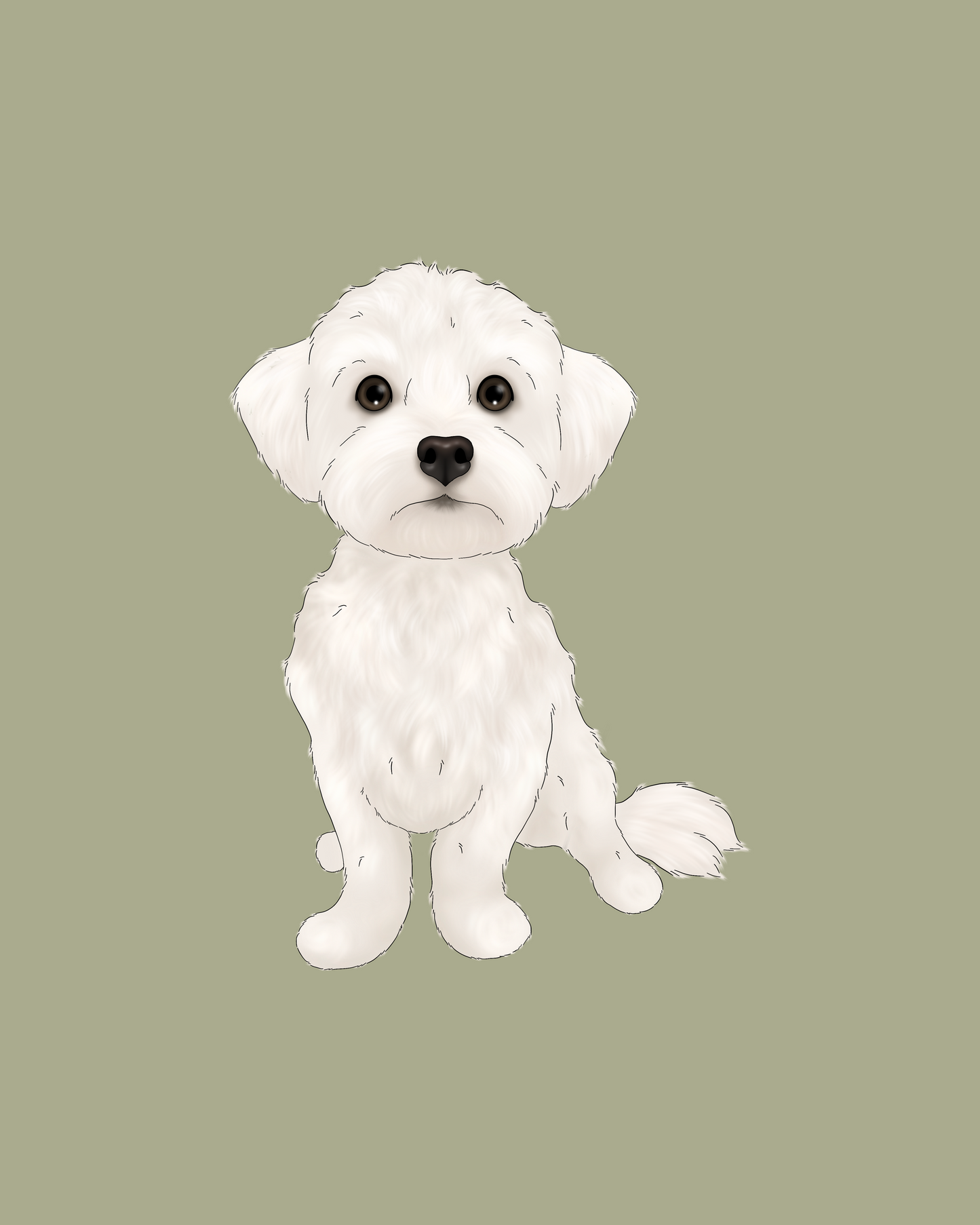 Custom Cartoon Pawtrait (digital)