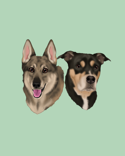 Custom Cartoon Pawtrait (digital)