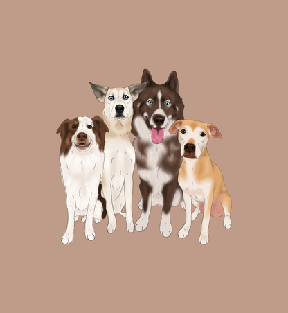 Custom Cartoon Pawtrait (digital)