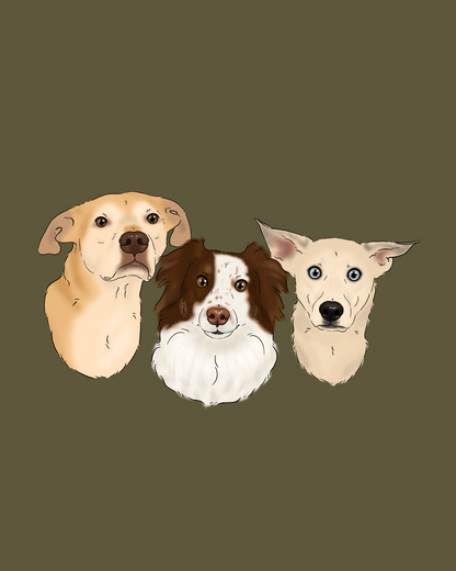 Custom Cartoon Pawtrait (digital)