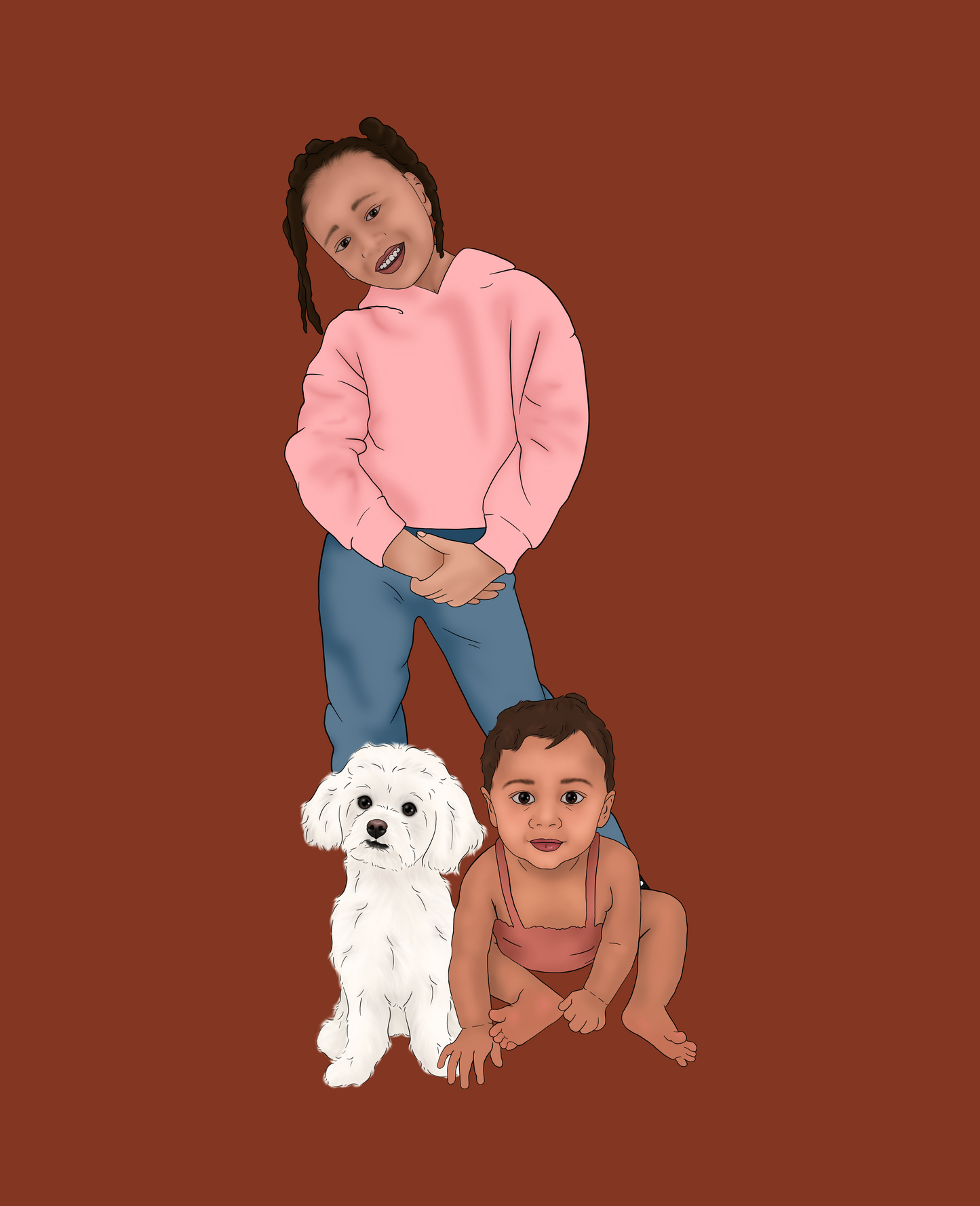 Custom Cartoon Pawtrait (digital)