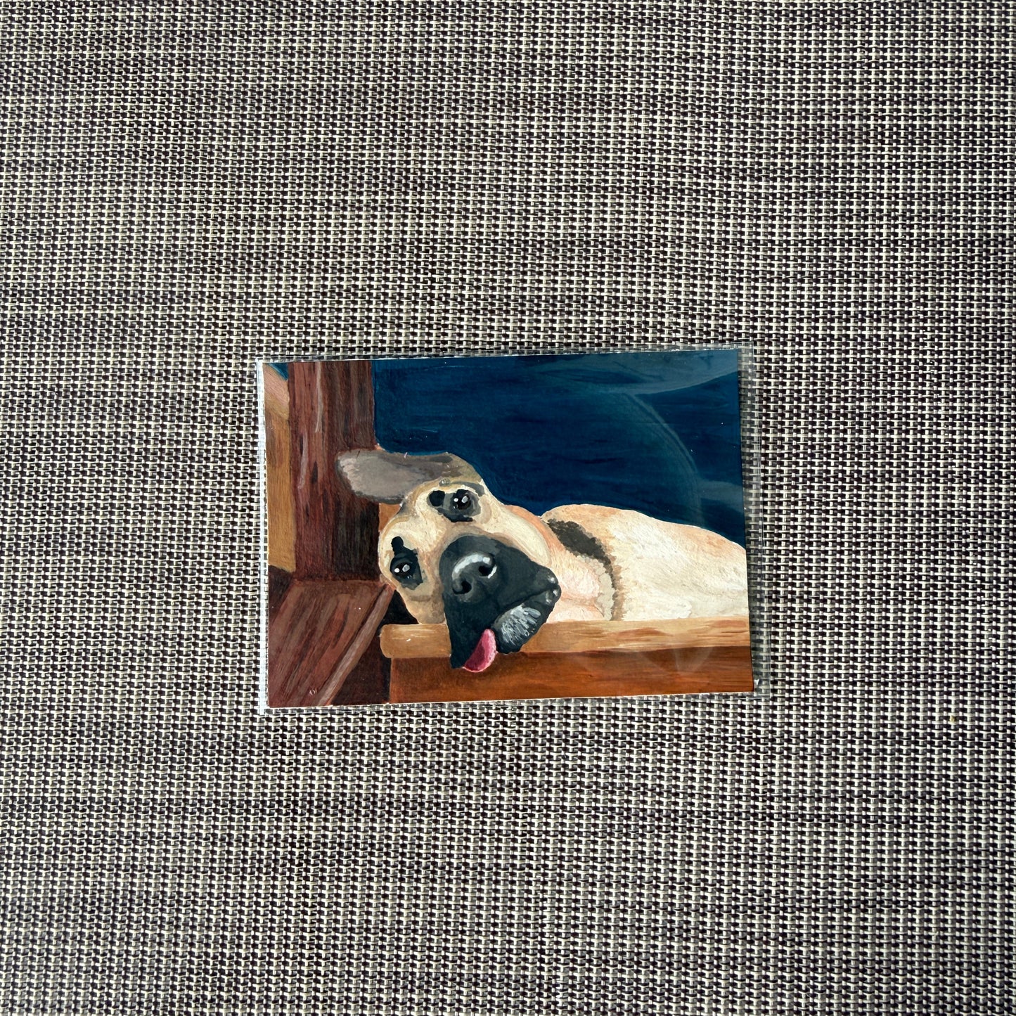 ACEO Original Mini Art "Hugo” 2.5"x3.5"