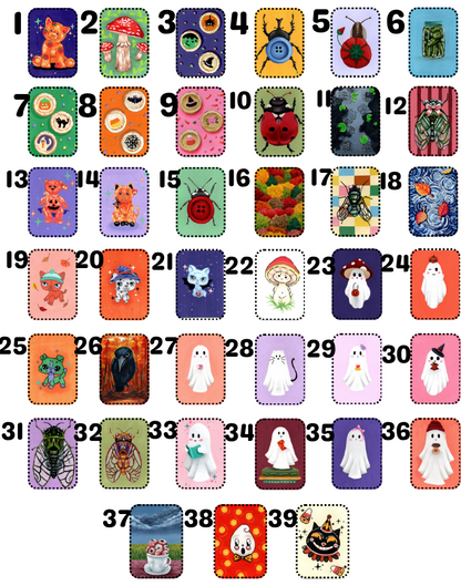 5 Pack of Mystery ACEO's - Halloween