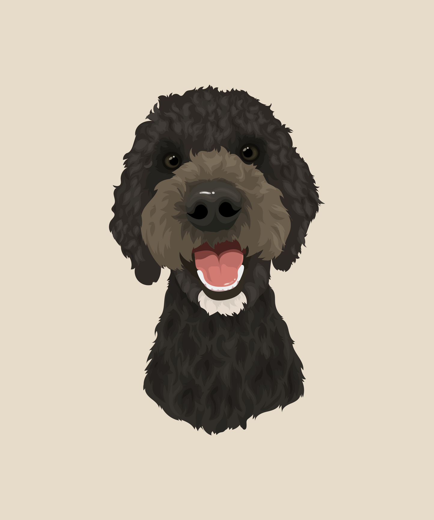 Custom Vector Pawtrait (Head/Bust) (digital)