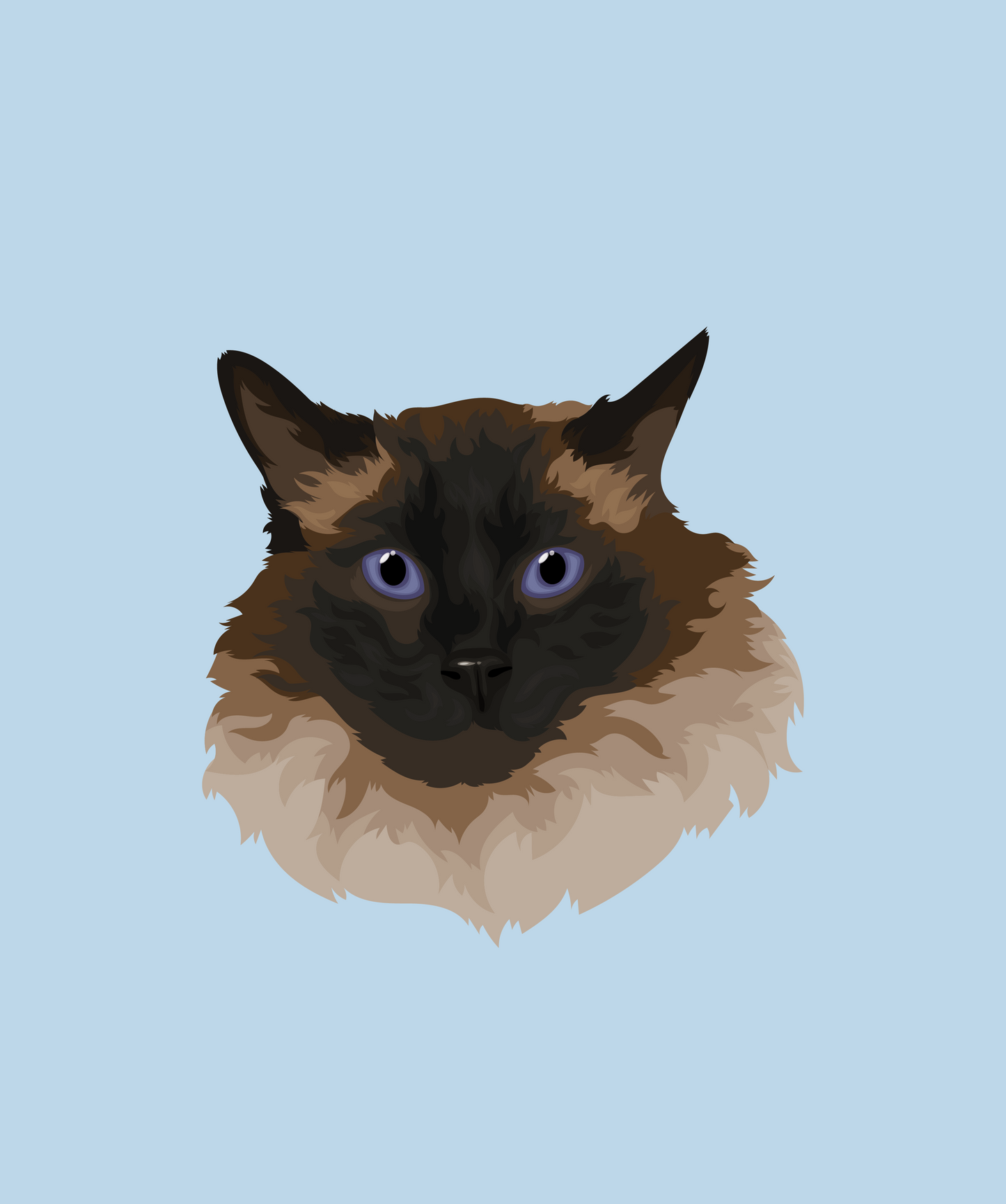 Custom Vector Pawtrait (Head/Bust) (digital)