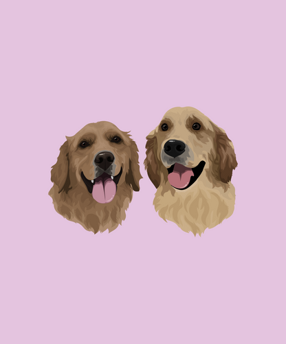 Custom Vector Pawtrait (Head/Bust) (digital)