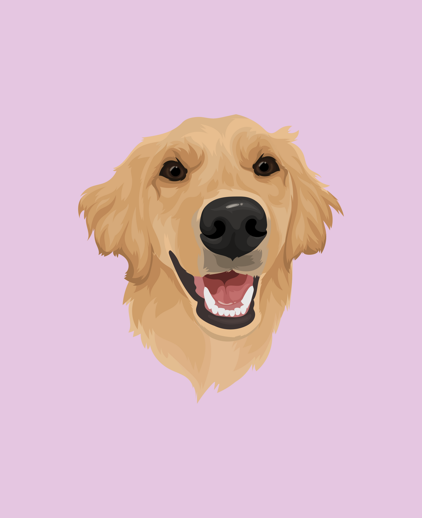 Custom Vector Pawtrait (Head/Bust) (digital)