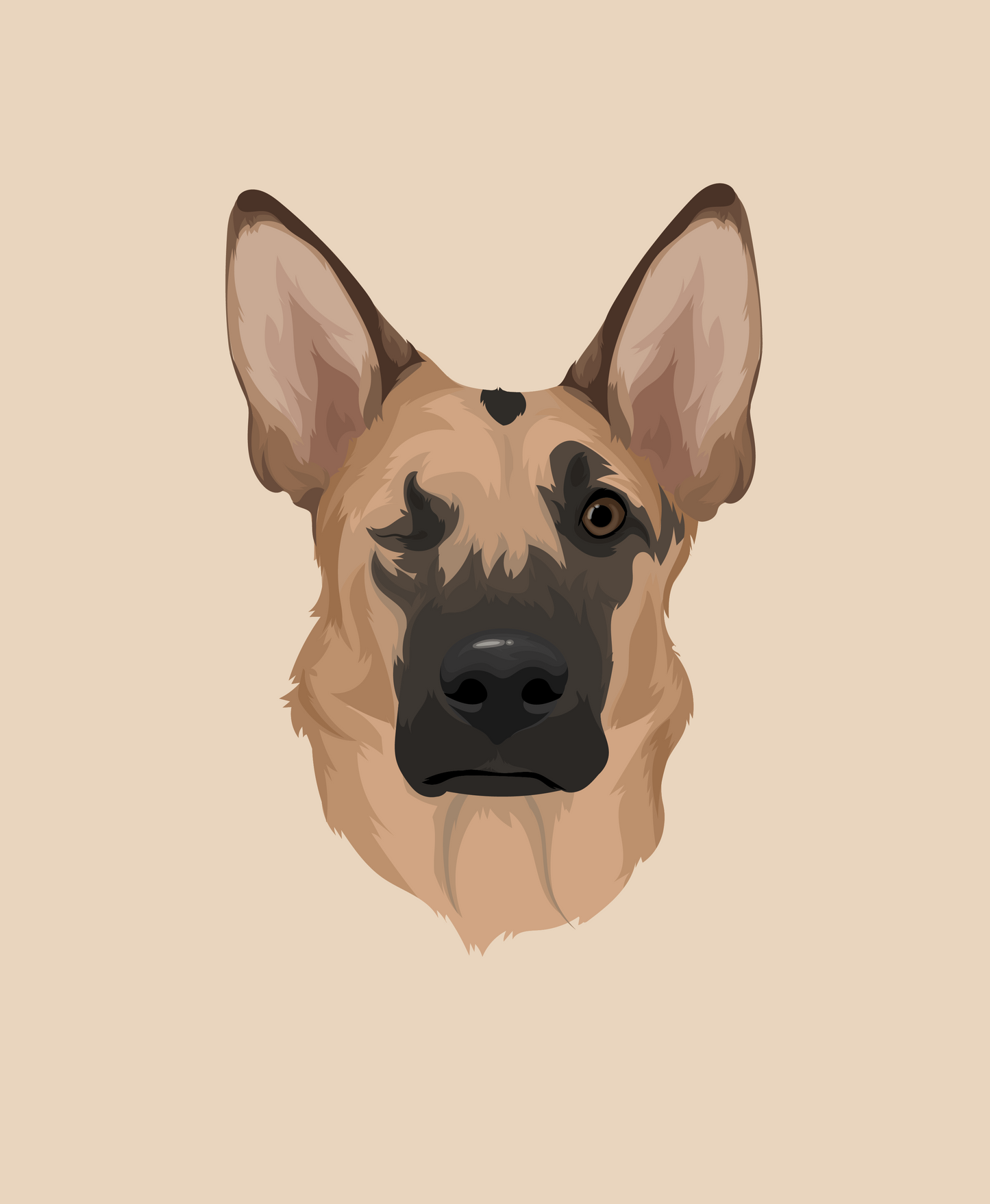 Custom Vector Pawtrait (Head/Bust) (digital)